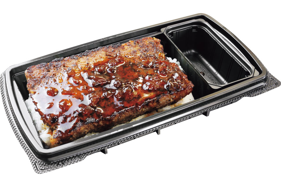 黒牛ハンバーグステーキ弁当の画像